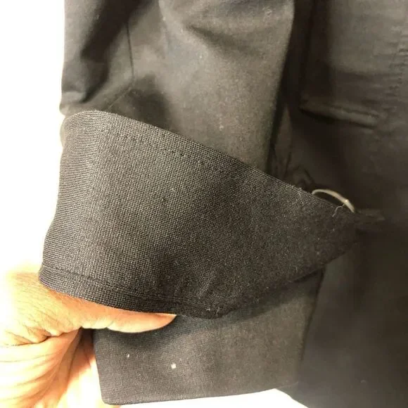 INC International Concepts black trench button front coat, size XL - Picture 13 of 16